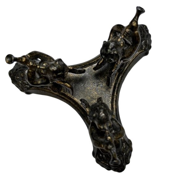 Angels Cherubs Horns Cast Metal Decoration Figurine Collectible - Picture 3 of 4